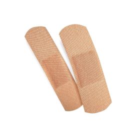 Adhesive Bandages. Pack of 100 Sterile Fabric Bandages 1" x 3" for Wound Protection. Sterile Bandages with Non-Adherent pad. Single use. Individually