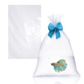 Clear Plastic Fish Bags 6" x 12", Pack of 1000 Large Fish Bags for Transporting, 2 Mil Thick Poly & Plastic Packaging Bags, Durable Fish Carrier Bag