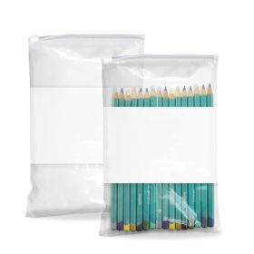 Pack of 250 Slide Zipper Bags, 6 x 9. Polyethylene Pills Bags 6x9. 3 mil. White Block Bags for Packing and Storing. Plastic bags for industrial