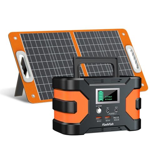 200W Peak Power Station, Flashfish CPAP Battery 166Wh 45000mAh Backup Power Pack With 60W 18V Portable Solar Panel, FLASHFISH Foldable Solar Charger 200W Peak Power Station, Flashfish CPAP Battery 166Wh 45000mAh Backup Power Pack With 60W 18V Portable Solar Panel, FLASHFISH Foldable Solar Charger