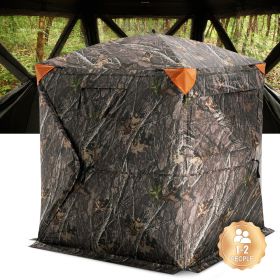 VEVOR Hunting Blind, 270° See Through Ground Blind, 1-2 Person Pop Up Deer Blind for Hunting with Carrying Bag, Portable Resilient Hunting Tent