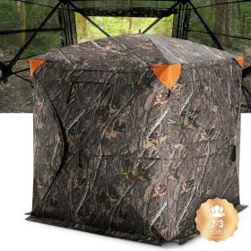 VEVOR Hunting Blind, 270° See Through Ground Blind, 2-3 Person Pop Up Deer Blind for Hunting with Carrying Bag, Portable Resilient Hunting Tent (Product Classification: Perspective Style, Item Size: 58 in)