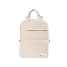 Simple and large-capacity travel backpack. (Color: Khaki)